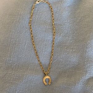 Gold Horseshoe Necklace